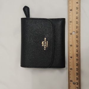 EUC Coach Black Leather Slim Wallet